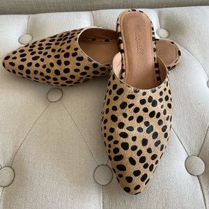 Madewell Remi Mule in Sand Dune Calf Hair Size 7.5